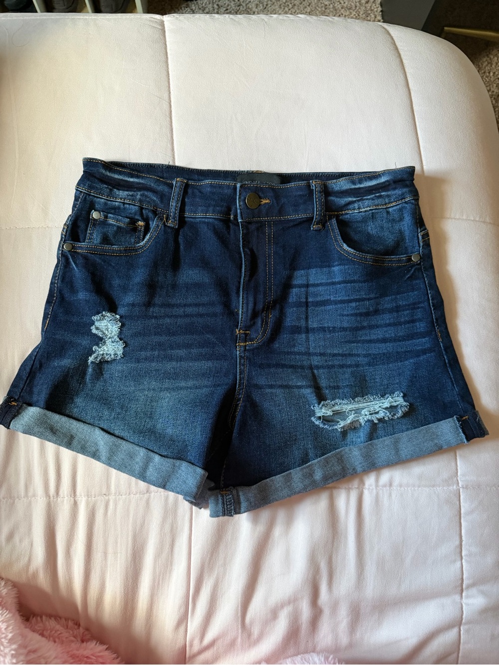 Women’s Kendall + Kylie Icon Dark Wash Denim Shorts